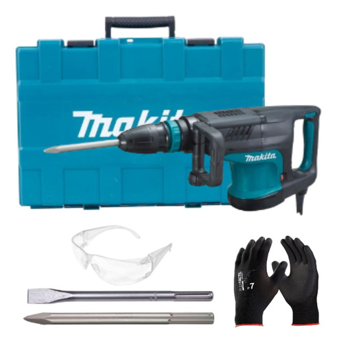 Martelo Hm 1203 Makita C/acess + Talhadeira E Ponteiro