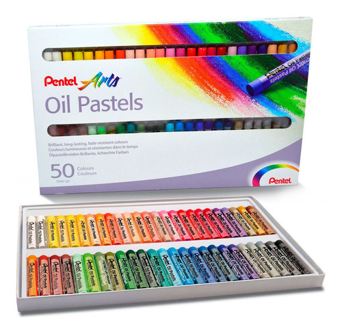 Giz Paste Oleoso 50 Cores Pentel Original