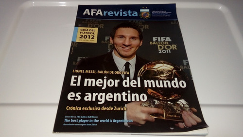 Revista Afa Lionel Messi Balón De Oro 2011