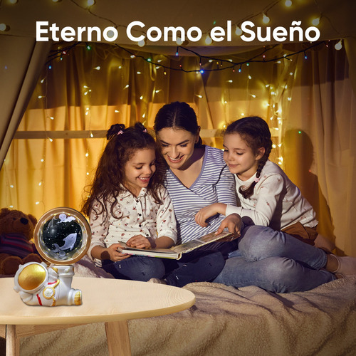Luz Nocturna Led 3d Galaxy Bola De Cristal Lámparas De Mesa Delfín