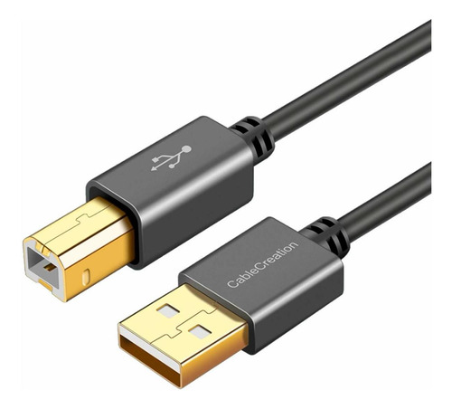 Cablecreation - Cable Usb 2.0 A Macho A B Macho Para Impres.