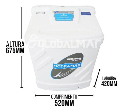 Sauna 6kw P/ 6m² Universal + Comando Analógico Sodramar