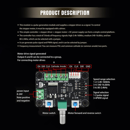 Motor Paso A Paso Mks Osc V1.0 Controlador Simple Pulse Pwm