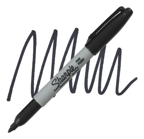 Pack X 2 Marcadores Sharpie Punta Fina Negro Indeleble