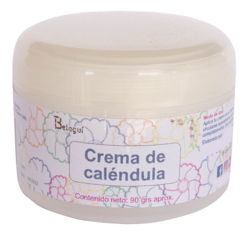 Crema Calendula (para Dermatitis Y Eczema) Natural Al 100%