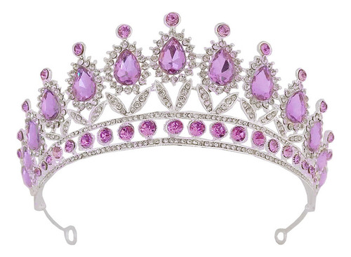 Joyas Con Forma De Corona Violeta Para Quinceañera