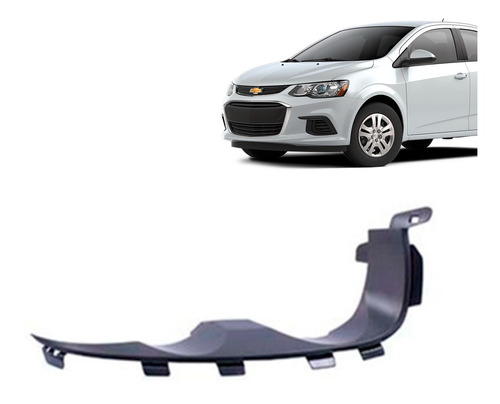 Moldura Bajo Optico Chevrolet Sonic 2011 - 2017 / Original