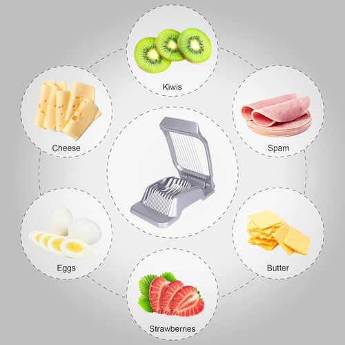 Corta Huevos Y Frutas Suaves, Multipropósito, Acero Inoxidab