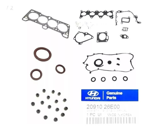 Juego De Kit De Empacadura Getz Elantra 1.6