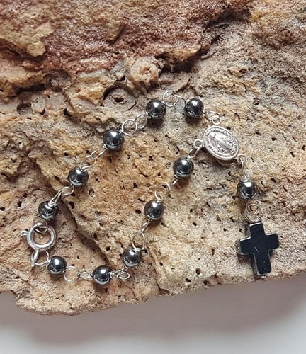Imagem 6 de 7 de Pedras - Miniterço Pedras Hematitas, Prata..., Cód11t17