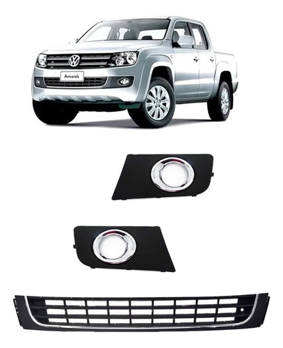 Kit Rejillas Amarok 2011 2012 2013 2014 2015 2016 Para Faro