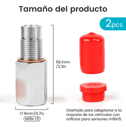 2mini Catalizador Sensor De Oxigeno Apaga Codigo P0420 P0430