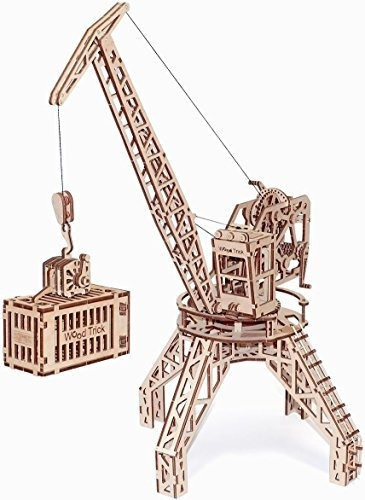 Truco De Madera Tower Crane Building Modelos Mecanicos Romp