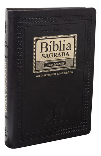 Livro Bíblia Sagrada Letra Gigante Com Índice Digital - Cour