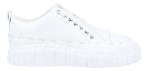 Tenis Urbano Vazza Color Blanco De Agujetas Para Mujer