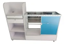 Comprar Vitrina Mostrador Con Modulo De Cobro En Desnivel 1.5m Largo