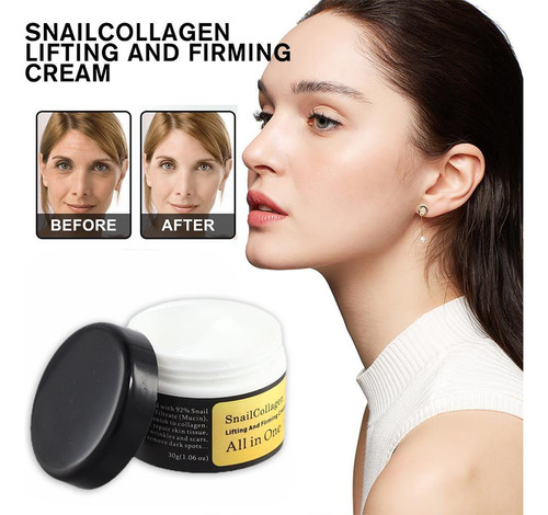 Crema Facial De Colágeno Con Forma De Caracol, Hidratante E