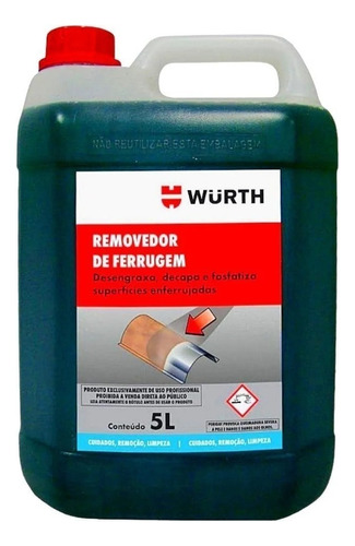 Removedor De Ferrugem Limpa Chassi Oxidação Wurth 5l 110V/220V