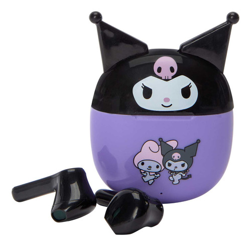 Auriculares In-ear Inalámbricos Hello Kitty True Wirelss Kuromi Kuromi Kuromi Con Luz Led