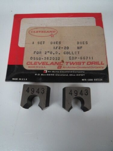 Die Set 1/1-20 Nf For 2  O.d Collet 4943 Cleveland  6671 Cck