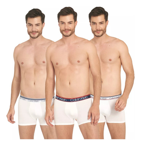 Boxer Calvin Klein Trunk Blanco Pack 3