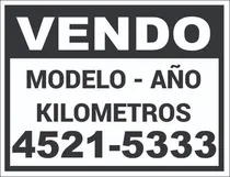 Comprar Sticker Calco Cartel Vendo Auto En Vinilo Autoadhesivo Plot