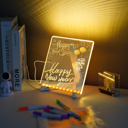 Tablero Acrílico Brillante Para Decoración De Escritorio Par
