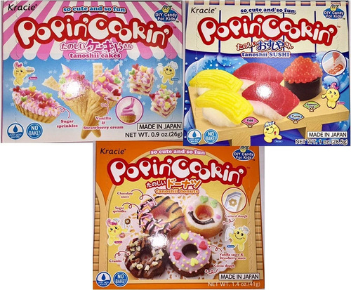 Popin Cookin Diy Candy Kit (paquete De 3 Variedades) - Tanos