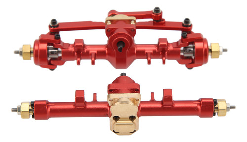 Conjunto Metálico De Eje Delantero Y Trasero Red Red Rc Para