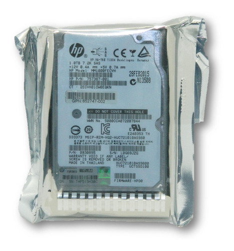 Disco Duro Hp Para Servidor 1tb Sas 6g/s 7.2k Rpm 2.5 G8 G10