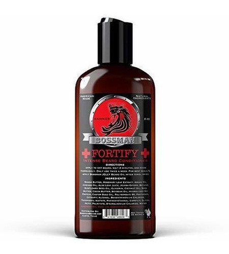 Bossman Fortify Intenso Barba Acondicionador Para Crecer, Es