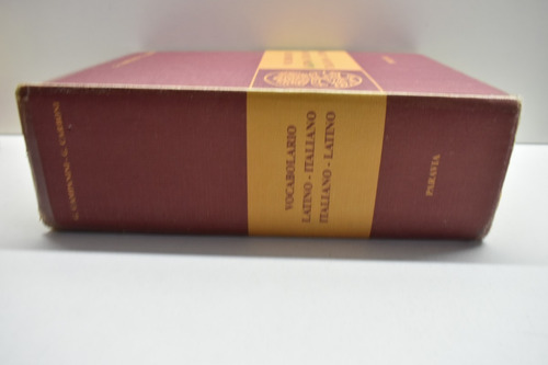 Vocabolario Latino-italiano Italiano-latino G.campanini,c201 (Usado)