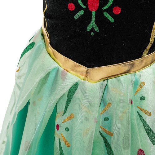 Vestido Anna Princess Frozen Para Niñas Con Estampado, Talla