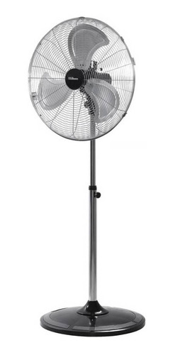 Imagen 2 de 2 de Ventilador de pie Liliana VPC22 negro y plata con 3 palas color plata de metal, 22" de diámetro 220 V