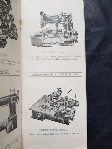 Imagen 3 de 4 de Antiguo Folleto. Maquinas Industriales Para Coser. 51292.