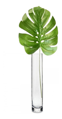 Planta Artificial Hoja Costilla De Adan Deco Interiores 61cm Color Verde Claro