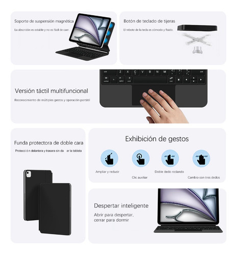 Funda Smart Magic Keyboard Para iPad Air 11'' M3 2025