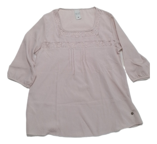 Remera Manga Larga, Nueva, Marca Try Me, Talle M, Seda, Día
