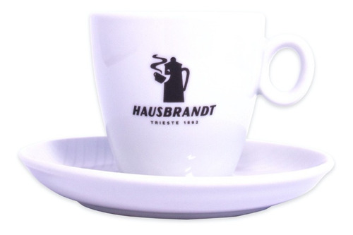 Imagen 1 de 1 de Taza Capuccino Hausbrandt - Porcelana -pack X2 -