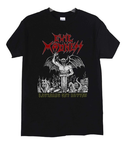 Polera Evil Madness Bastards Get Rotten Metal Abominatron