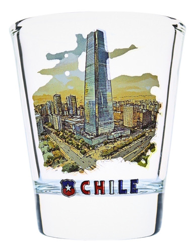 Set 4 Vasos Shot Tequileros 40 Ml Diseños De Chile Souvenir
