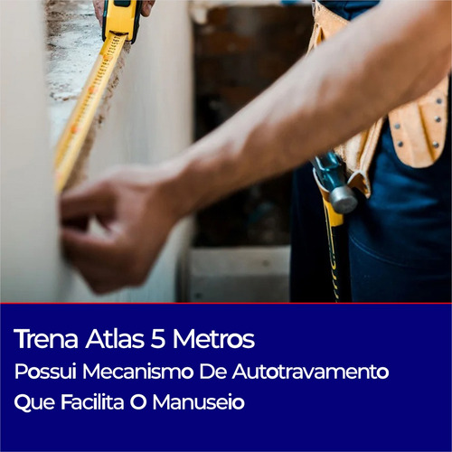 Trena Atlas 5m Auto Travamento E Facil Manuseio
