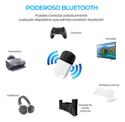 Adaptador Usb Wifi Inalámbrico 5g Y Bluetooth 2 En 1