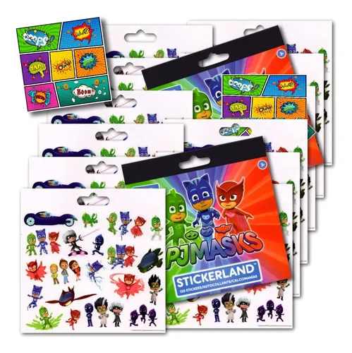 comprar Pj Masks Pegatinas Favores De Fiesta - Paquete De 12 Hojas M