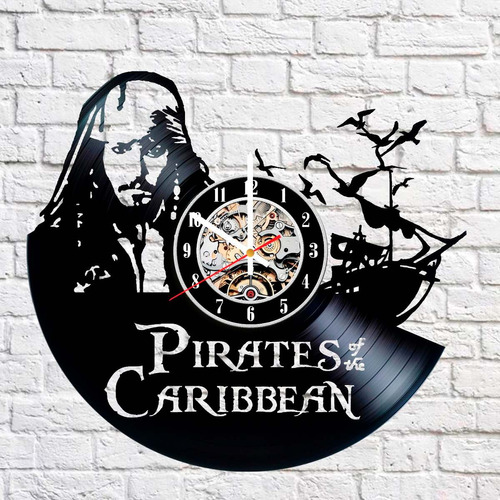 Piratas Do Caribe Jack Sparrow - Relógio De Parede