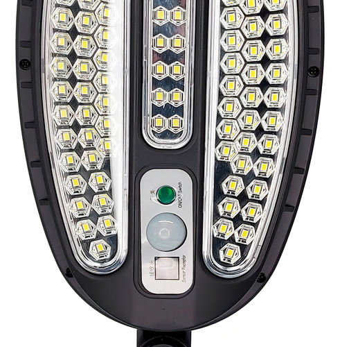 Luz de sensor solar Foco Junfei JF-8288b Cor preta