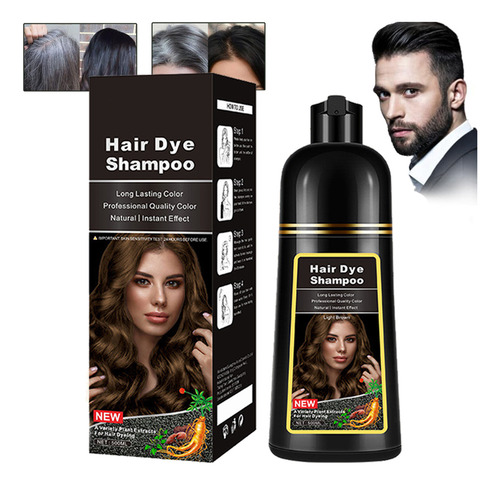 Shampoos Instantâneos Para Tingir Cabelos Castanhos Pretos,