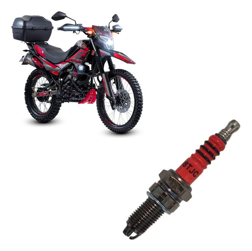 Bujia Racing 3 Electrodos D8 Motocicleta Vento Crossmax 220