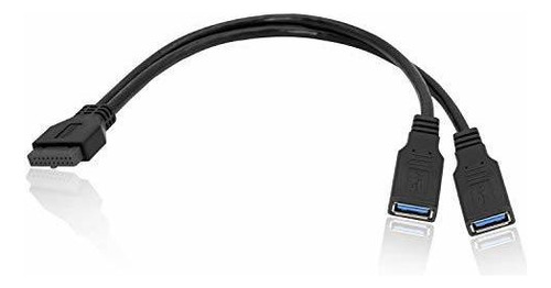Cable Divisor En Y De 20 Pines A Doble Puerto Usb 3.0