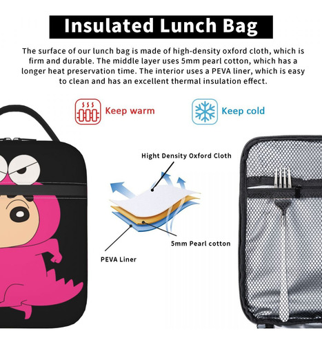 Bolsa Aislante Para Comida Waniyama Crayons Shin-chans